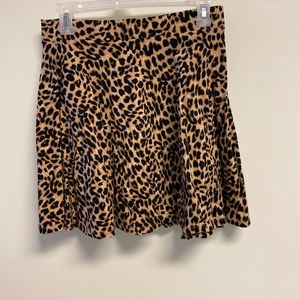 PINK VS leopard print skater skirt size M